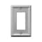 Amerelle Wall Plate, Number of Gangs: 1 Steel, Brushed Nickel Finish, Gray 149RBN - alternate 1